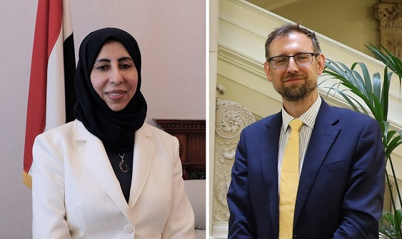 Minister of Planning and International Cooperation Discusses Strengthening Partnership with UK Foreign Office Official